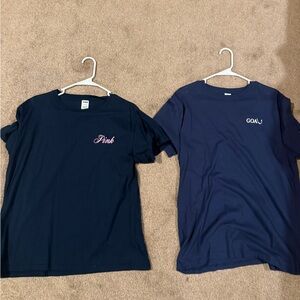 2 used women’s Pink T-shirts, size medium